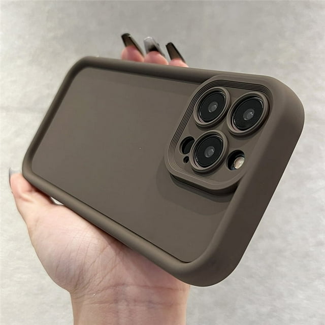 Candy Color Soft Silicone Phone Case For iPhone 15 11 12 13 14 Pro Max Fashion Dopamine Lens Protection Shockproof Bumper Cover T5 For iPhone 12Pro Max