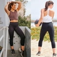 thumbnail image 4 of Pack de 3 leggins Capri GAYHAY para mujer, Tummy Control Yoga, 4 of 6