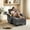 Dark Gray01, variant on Gewnee 3-in-1 Convertible Chaise Lounge Sofa Bed with USB, Cup Holders and Side Table for Dorm Office,Beige