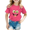thumbnail image 1 of RXIRUCGD 2025 Vêtements d'Été pour Enfants Pull Décontracté à Manches Courtes Imprimé Col Rond, 1 of 7