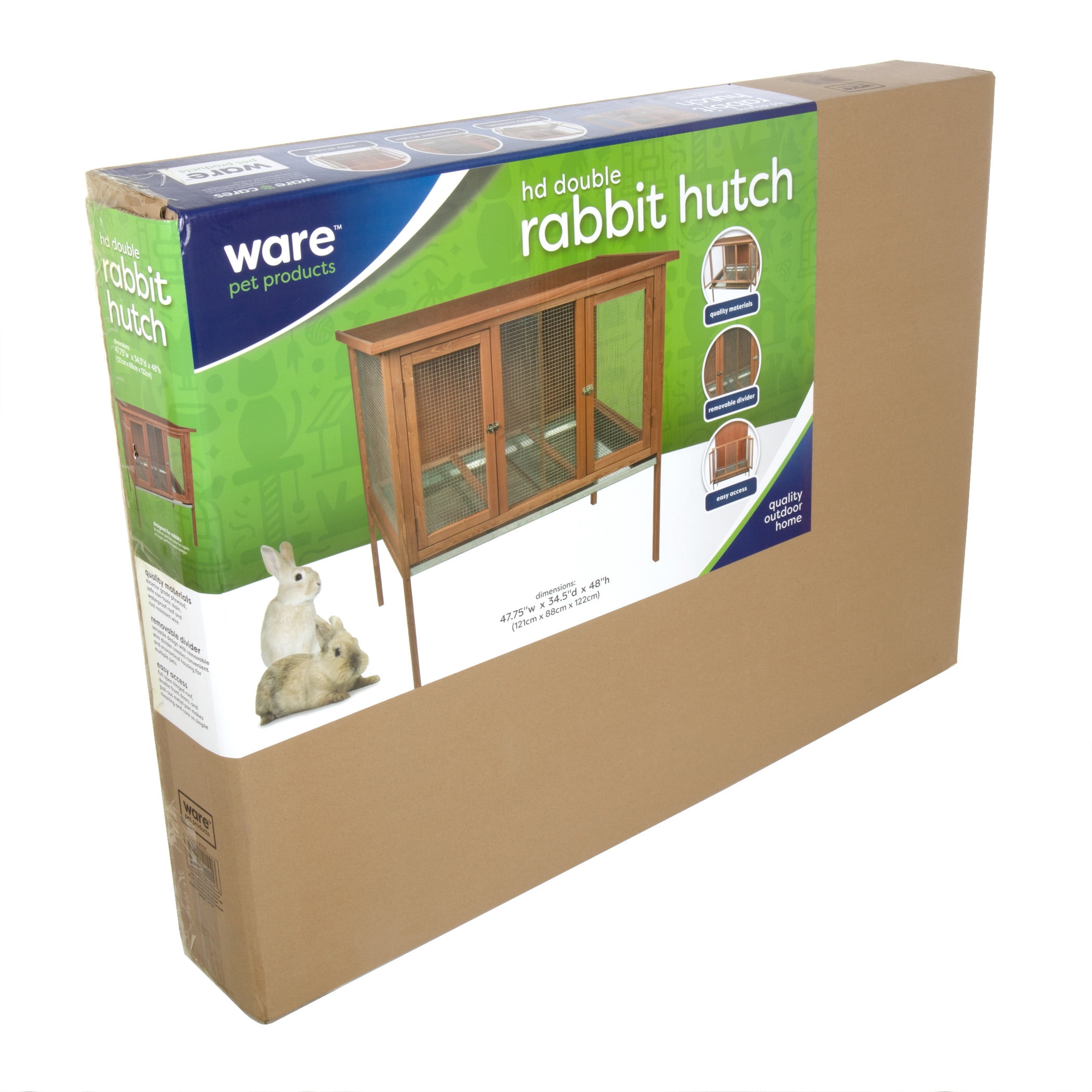 Heavy Duty Double Rabbit Hutch