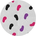 thumbnail image 1 of Ahgly Company Machine Washable Indoor Round Transitional Grey Gray Area Rugs, 4' Round, 1 of 7