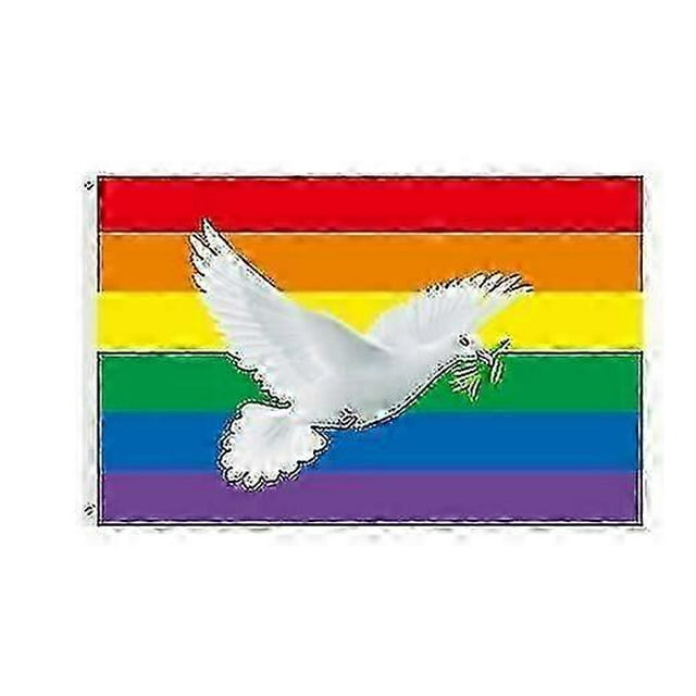 Peace Sign Flag 3x5 Ft Outdoor Garden Decor Porch Lightweight Flag - Uv Fade Resistant, The Dove Of Peace Flag