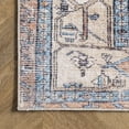 thumbnail image 5 of nuLOOM Eleanor SpinClean Machine Washable Distressed Medallion Area Rug, 3' x 5', Eleanor Light Rust, 5 of 9