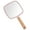 Pink, variant on Hand Held Mirror With Handle For Makeup,Small Cute Wood Hand Mirror-Square - blue