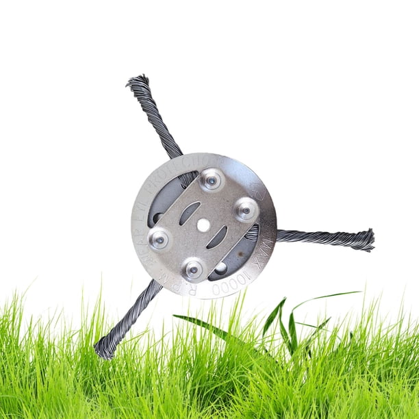 Xihbxyly Cabezal de Corte con Innovador Diseño En Espiral, Disco de Cepillo de Acero Duradero para Desmalezar, Fácil Instalación y Uso, Mantenimiento de Aceras y Jardines, Herramienta Esencial para P
