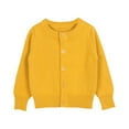 thumbnail image 2 of XQYLOS Toddler Boys Girls Crewneck Cardigan Sweater, Long Sleeve Button Down Knit Top, Cotton School 𝖴niform Outwear for Kids Casual and School Activities, Comfortable and Warm, 2 of 6