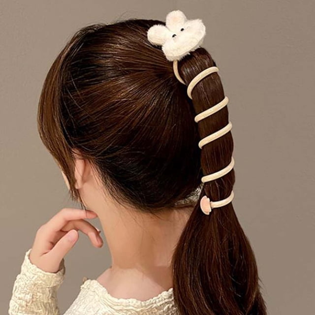 Fiudx Diadema para Teléfono, Elegante Lazo para El Pelo, Cuerda Duradera Elástica, Cuerda de Cuero Resistente Al Agua, Ideal para Crear Peinados y Nadar, Moda para Mujeres y Niñas, Suave Fibra de Pol
