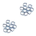 thumbnail image 2 of relayinert Pinces à DOUBLE Oreille O Pince, ZINC, 10 PACK Plaqué Acier 25 à 28mm 2Set, 2 of 6