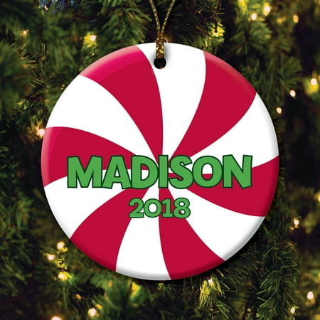 Personalized Christmas Ornament Peppermint Candy Walmart Com