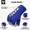 thumbnail image 1 of RDX Bandeaux de Boxe pour les Mains MMA Gants Intérieurs Sac de Frappe Bandages Demi-Doigts, S, 1 of 5