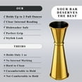 thumbnail image 2 of JTCAREERS Jigger for Bartending, Japanese Professional Cocktail Jigger, Jigger 2 OZ 1 OZ with Measurements Inside, Premium 304 Stainless Steel (Gold, 1 Jigger+2 Auto Flip Pourers), 2 of 8