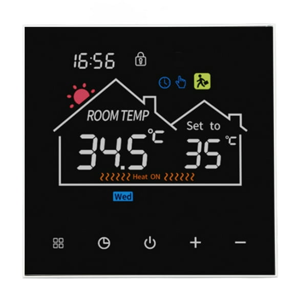 Smart Digital Thermostat Programmable Temperature Controller Thermostat Touchscreen Digital Temperature Controller for Hydronic Heating Boiler