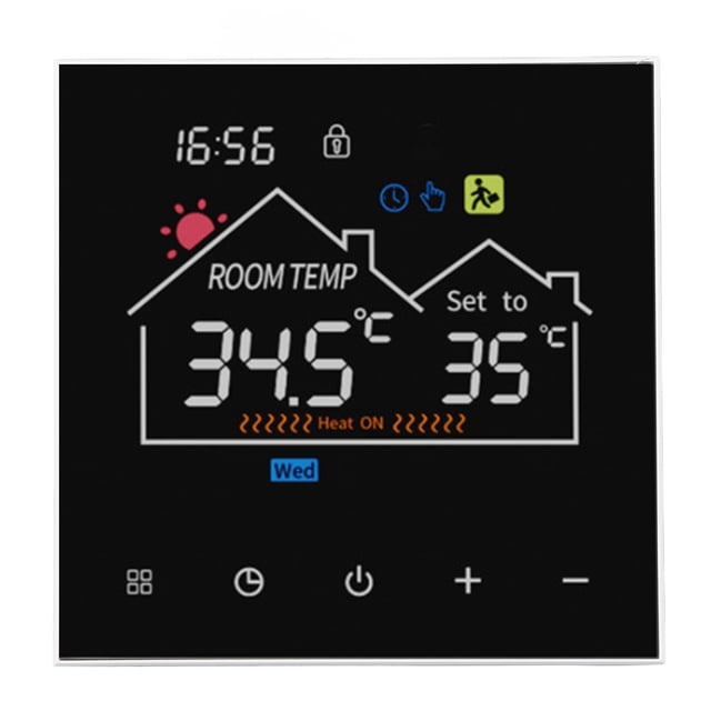 Smart Digital Thermostat Programmable Temperature Controller Thermostat Touchscreen Digital Temperature Controller for Hydronic Heating Boiler