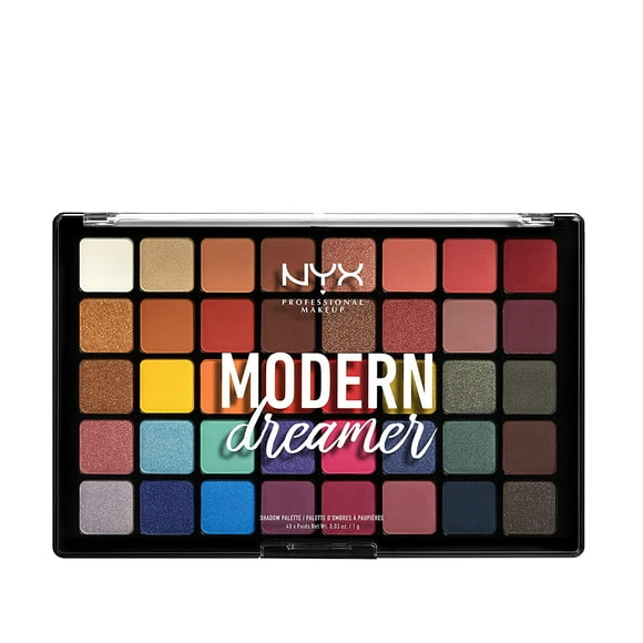 NYX Professional Makeup Eyeshadow Palette - Modern Dreamer Eye Shadow Palette, Satin and Matte Eyeshadows, Vibrant Finish, 304 g