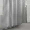 thumbnail image 3 of Gray HOneycomb Shower Curtain, Recycled Cotton, 72” x 72”, Quality Living, 3 of 5