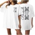 thumbnail image 1 of Birdeem T-Shirt de Baseball pour Femmes Imprimé devant et derrière Col Rond Manches Courtes, 1 of 12