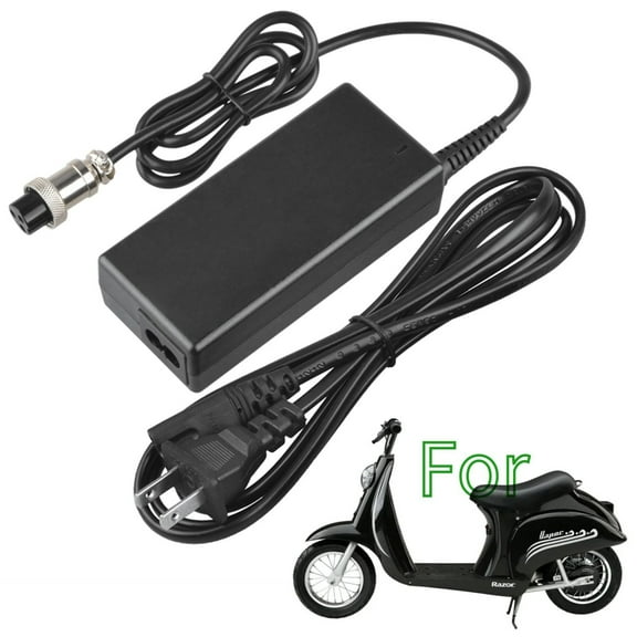 K-MAINS 24V 2A Charger Compatible With Razor E100S E200 E300 X250
