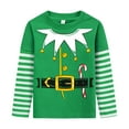 thumbnail image 2 of Rimyaw Toddler Boys Christmas Tees Shirts Graphic Long Sleeve Cotton Tops 3T, 2 of 8