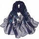 thumbnail image 1 of Bufandas para mujer Bufandas ligeras de moda Estampado de flores Bufanda Chal Wraps, C005 Feliz Sencillez, 1 of 4