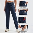 thumbnail image 5 of MASKERT Women's Hiking Pants-29" Lightweight Quick Dry Sweatpants Casual Safari Work Travel Outdoor Clothes Navy Blue（Size XS-XXXL）, 5 of 10