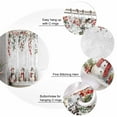thumbnail image 5 of 72x78 Inch Shower Curtain Christmas Snowman Bathroom Decor Waterproof Fabric Bathtub Bath Curtains Decorative Xmas Snowflake Berry Botanical Extra Long Shower Curtain Set with Hooks, 5 of 6