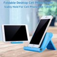 thumbnail image 2 of Adjustable Foldable Cell Phone Stand for Desk, Compatible with Most Devices, 1.5 Ounces, Blue, 2 of 16