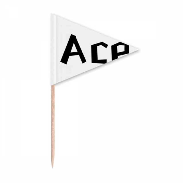 Quote Ace Art Deco Fashion Toothpick Triangle Cupcake Toppers Flag