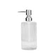 thumbnail image 5 of Dispensador de jabón de vidrio transparente, dispensador de loción vacío de 420ml, botella con bom, contenedor de jabón para el hogar, lavandería, Estilo C, 5 of 8