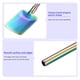 thumbnail image 3 of Uxcell Paquete de 4 cucharas de acero inoxidable de 8,9 , pajita reutilizable, mango largo, cuchara de paja colorida, 3 of 7