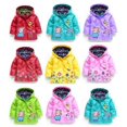 thumbnail image 2 of Kids Children Girls Flowers Hooded Waterproof Windproof Raincoat Jacket, 2 of 5