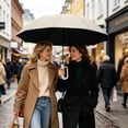thumbnail image 2 of Strong Wind Resistant Inverted Folding Umbrella 42 Inch with Handle Reflective Strip Portable Travel Golf Umbrella Sun Rain Protection UV for Men Women Outdoor Commute, 2 of 4