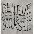 thumbnail image 2 of Believe in Yourself Inspirational Women Plus Size Long Sleeve Graphic Tee Brisco Brands 3X, 2 of 3