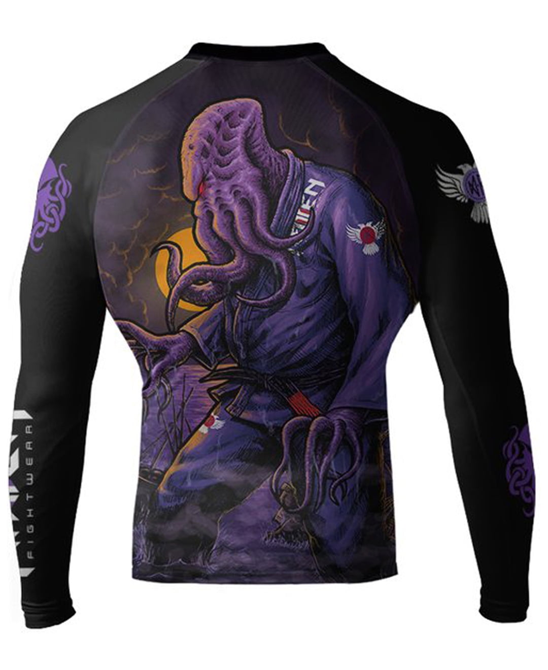 Raven Fightwear Raven Fightwear Men's BJJ Horror Cthulhu Guard Black