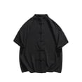 thumbnail image 1 of Qiopertar Liquidation à Moins de 5$ Chemise à Manches Courtes à Col Rond Imprimé Mode Décontractée pour Hommes en Liquidation, 1 of 3