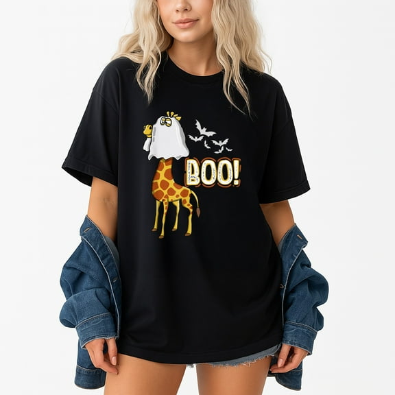 Giraffe Boo Halloween Costume – T-Shirt / Hoodie / Sweatshirt – Halloween Theme – Festive Fun for All Ages