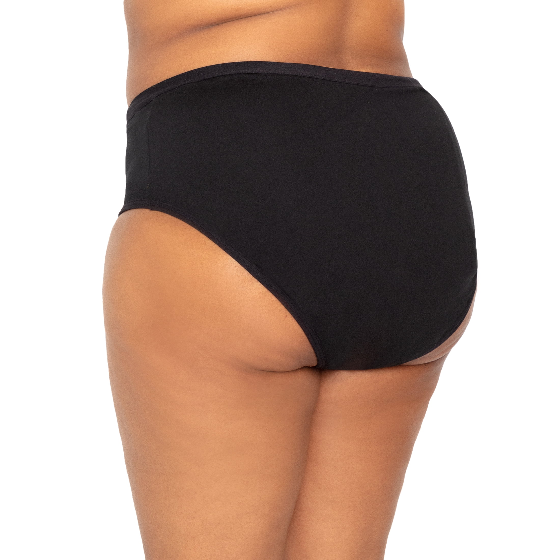 The Period Company. Microfiber Bikini, Period Underwear for Medium Flows, Black