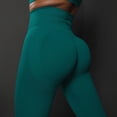 thumbnail image 3 of MKLEKYY Leggings deportivos para mujer, nuevos pantalones de yoga ajustados de punto sin costuras color melocotón para mujer, cintura alta y pantalones para correr y fitness 5038, 3 of 4