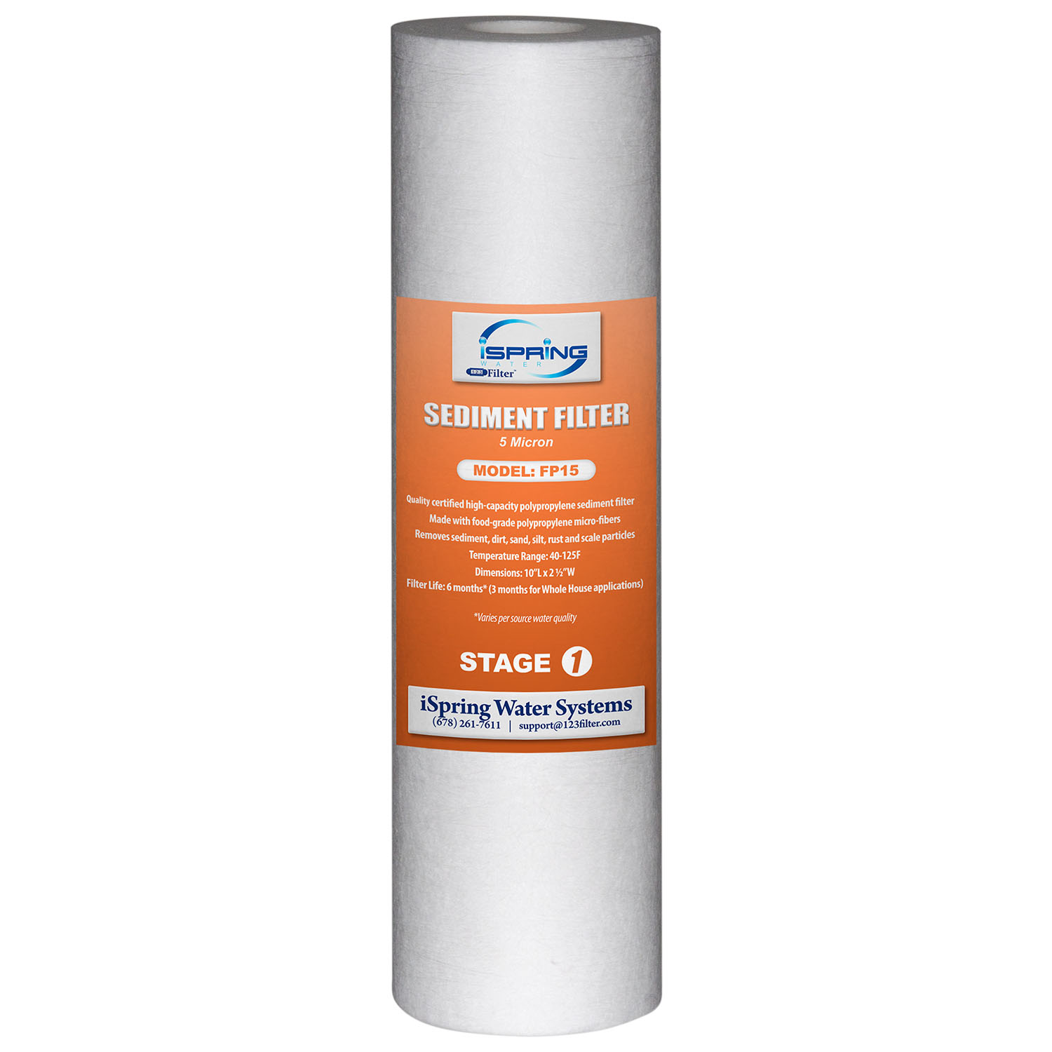 ISpring FP15 5 Micron 10 x2 5 Universal Sediment Filter Cartridges