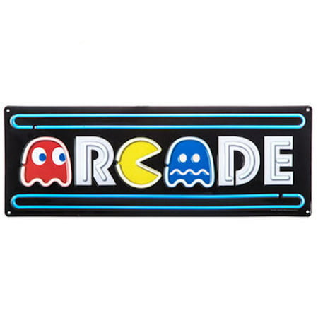 Arcade Pac-Man Metal Sign Wall Art Home Decoration Theater Media Room Man (Best Man Cave Colors)