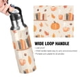 thumbnail image 4 of Yayeee 33oz Insulated Water Bottle Double Wall Stainless Steel with Flip Straw Lid, Beige Fall Acorns Pattern, 4 of 7