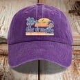 thumbnail image 2 of MIASHUI Casquette de Baseball Hommes Femmes Classique Ajustable Chapeau de Sport Extérieur, Violet, 2 of 3
