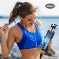 thumbnail image 5 of Yayeee 20oz Insulated Water Bottle Double Wall Stainless Steel with Flip Straw Lid, Blue Butterfly, 5 of 7