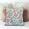 thumbnail image 2 of Glory of Flowers Peacock Indoor/Outdoor Pillow with Removable Cover in Off-White Red Green26x26, 2 of 6