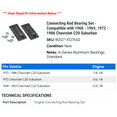 thumbnail image 2 of Connecting Rod Bearing Set - Compatible with 1968 - 1969, 1972 - 1986 Chevy C20 Suburban 1973 1974 1975 1976 1977 1978 1979 1980 1981 1982 1983 1984 1985, 2 of 2