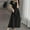 Black, variant on Hrsba Hollow Out Ruched Waist Elegant Flowy Long Maxi Dress for Women Summer Casual Wear