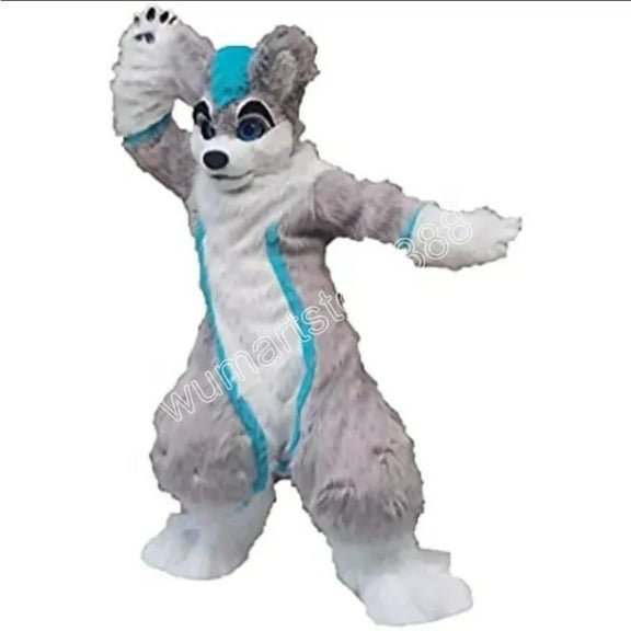 Husky Dog Fox Furuit Clothing Mascot Costumes Halloween Christmas Event Role-playing Costumes Role Play Dress Fur Set Costume