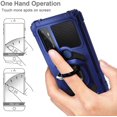 thumbnail image 4 of Nagebee Phone Case for AT&T Radiant Max 5G / Cricket Dream 5G / AT&T Fusion 5G / Innovate 5G with Tempered Glass Screen Protector, Full-Body [Military-Grade] Magnetic Car Mount Ring Holder (Blue), 4 of 6