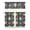 White-128, variant on Goth Kitchen Curtains Set Gothic Celestial Sun Moon Astrology Print Starry Night Cosmic Aesthetic Mystical Star Golden Witchy Spiritual Tier and Valance Rod Pocket Curtains for Kitchen or Nursery