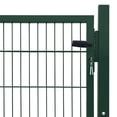 thumbnail image 3 of vidaXL Fence Gate Steel Green 105x150 cm, 3 of 4